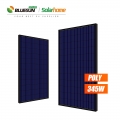 Панель солнечных батарей 345 Вт 345 Вт 345 Вт модуля ПВ Блусан поликристаллическая черные черные для дома