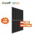 Bluesun Solar PV Half Cut Black Frame PV Module Perc 370W 370Wp 370Watt Монокристаллическая солнечная панель