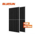 Bluesun Solar Mono Perc 120Cell 350W Недорогие панели солнечных батарей Half Cut 158.75mm 350Watt