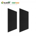 Bluesun USA Сертификация UL Черная фотоэлектрическая панель Монокристаллические солнечные панели мощностью 370 Вт Полуэлементный фотоэлектрический модуль мощностью 370 Вт
    