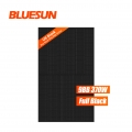 Bluesun USA Сертификация UL Черная фотоэлектрическая панель Монокристаллические солнечные панели мощностью 370 Вт Полуэлементный фотоэлектрический модуль мощностью 370 Вт
    