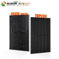 Bluesun Eu Stock Topcon полностью черная солнечная панель 450 Вт для домашнего коммерческого использования