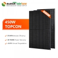 Bluesun Topcon полностью черная солнечная панель 450 Вт для домашнего коммерческого использования
    