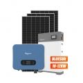 Bluesun Solar 5KW 8KW 10KW 12KW система накопления энергии гибридная литиевая батарея солнечная powerwall для бытового использования
