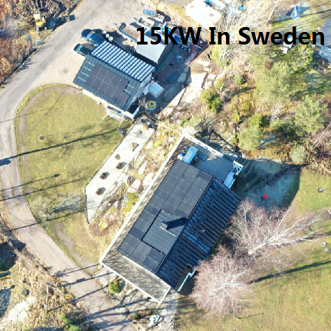 Солнечная система Bluesun 15KW в Швеции
