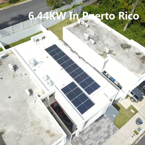 Жилая солнечная система bluesun 6.44kw в пуэрто-рико