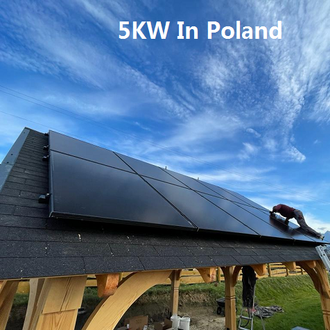 Жилая солнечная система Bluesun 5KW в Польше