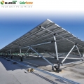 Солнечная стеллажная система с балластированной крышей и плоской крышей