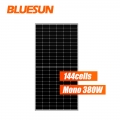 Bluesun горячая продажа полуэлементная солнечная панель 370W 380W 390W Perc солнечная панель 144 ячейки солнечная панель