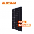 Двусторонние солнечные панели bluesun двойные стеклянные монокристаллические солнечные панели 390 Вт высокоэффективные панели bipv