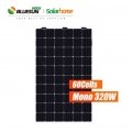 Панель солнечных батарей высокой эффективности 320в Bluesun двусторонняя высокая эффективность 320 ватт двусторонние солнечные панели
