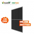 Bluesun USA высокоэффективная черная рамка кремниевые солнечные панели 370 ватт черные солнечные панели 370wp монокристаллические солнечные панели