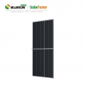 Bluesun 210 мм солнечная батарея 550 ватт двойная стеклянная солнечная панель 550 вт двусторонняя полуэлементная pv моно солнечная панель 210 мм bipv панель солнечная