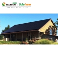 Панели солнечных батарей гальки крыши Блусан подгоняли 170В солнечную батарею Моно полностью черную панель солнечных батарей