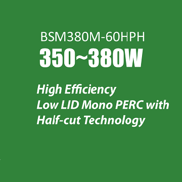  Bluesun BSM380M-60HPH 350Вт-380Вт Perc полуэлементные солнечные панели Лист данных 