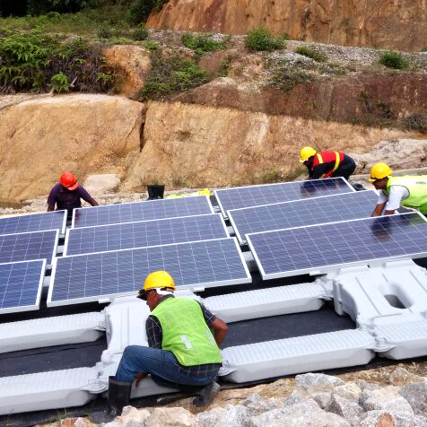 270Kw плавающей солнечной завод в Малайзии
