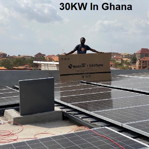 Солнечная система Bluesun 30KW в Гане