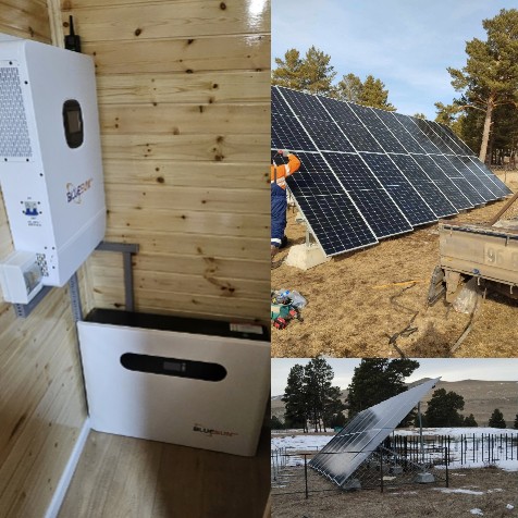 Солнечная энергетическая система Bluesun мощностью 10 кВт в Монголии