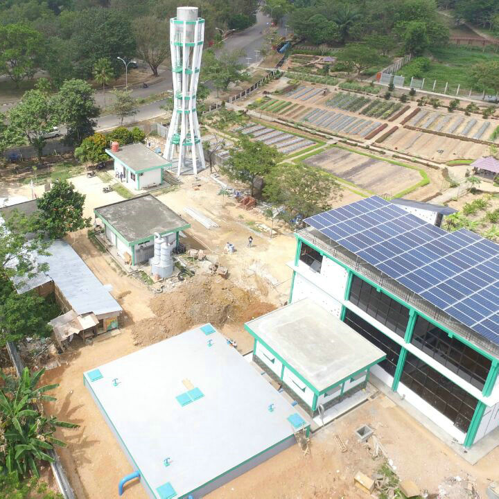 30 кВт гибридная солнечная система в Индонезии для коммерческого использования