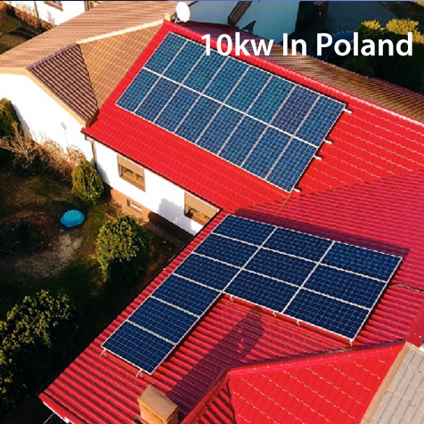 10кВт на установке солнечной системы в Польше, Европе