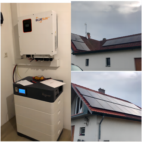 Гибридная солнечная система Bluesun мощностью 12 кВт в Швейцарии