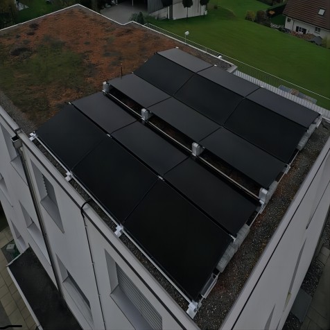 Солнечная система Bluesun 6,6 кВт в Швейцарии
